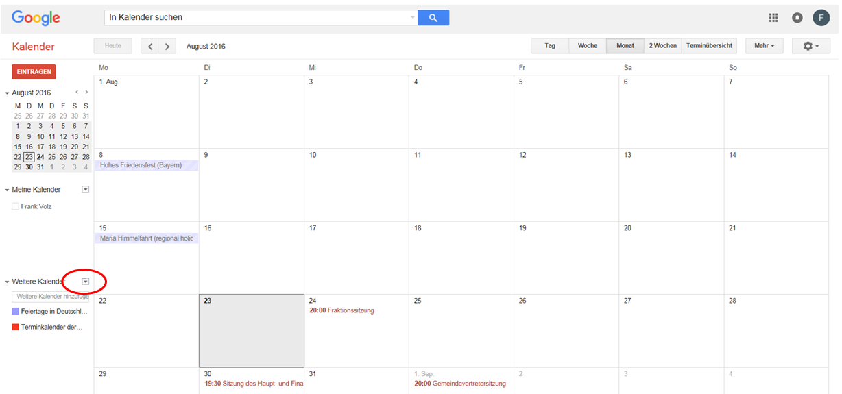 Google-Kalender einrichten - Bild 2