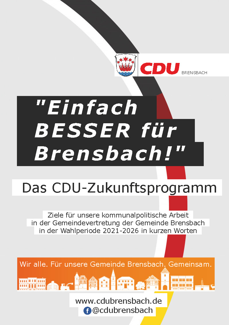 Zukunftsprogramm 2021 - CDU Brensbach